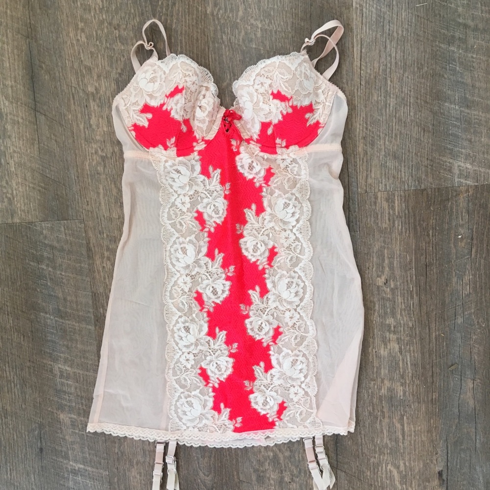 Victorias Secret | NWOT Corset Sheer Embroidered Lingerie